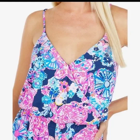 Lilly Pulitzer Dante Floral Sleeveless Jumpsuit.Size XXS - Picture 5 of 15